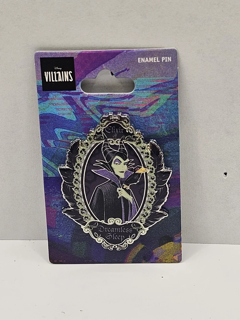 Disney Villains Maleficent Purple and Black Enamel Pin
